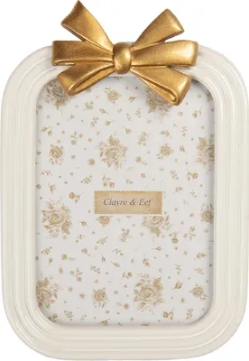 Image de Clayre & Eef Cadre photo 13x18 cm blanc plastique