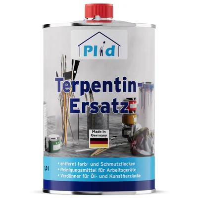 Produktbild von Plid Terpentinersatz 1 l, farblos, Verdünner für Öl- und Kunstharzlacke