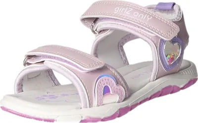Produktbild von girlZ onlY Kinder-Mädchen-Sandalette Lila-Mehrfarbig, Farbe:rot, EU Größe:27