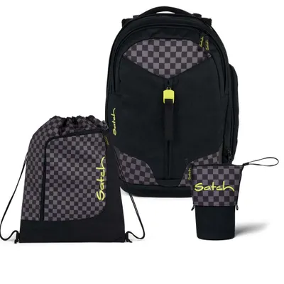 Produktbild von Satch Match Dark Skate Schulrucksack Set 3tlg.