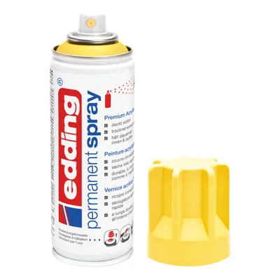 Productafbeelding van edding 5200 Permanente spuitverf, premium kwaliteit, acryl, verkeersgeel, mat, 200 ml