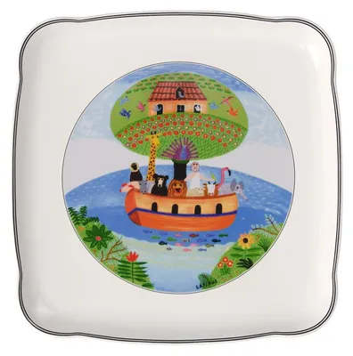 Obrázek produktu pro Designová sada "Charm & Breakfast" – talíř, hranatý, čtvercový, rozměry 297 x 297 x 23 mm | Villeroy & Boch | Číslo výrobku: 1486302808 | EAN: 4003686208872