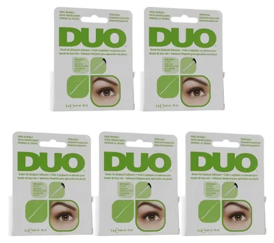 Zdjęcie produktu dla Ardell DUO – Klej do sztucznych rzęs – Wygodne opakowanie 5 szt. – Brush On – Przezroczysty – Z witaminami – Bez lateksu