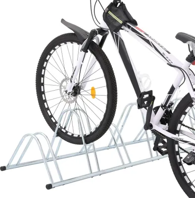 Image de vidaXL Support à vélos pour 6 vélos Posé au sol Acier galvanisé