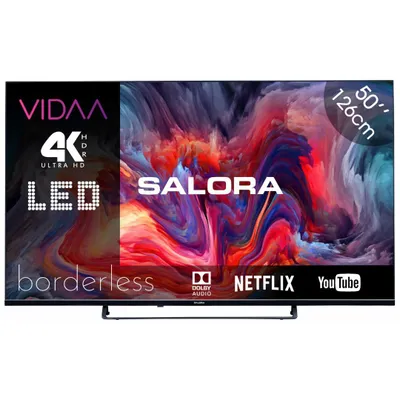Produktbild von Salora FOD50UV, 127 cm (50"), 3840 x 2160 Pixel, LED, Smart-TV, WLAN, Schwarz