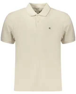 Immagine prodotto di Polo classica da uomo beige con ricamo e logo