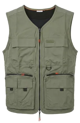 Produktbild von Gardena Herren Multifunktionsweste Outdoor Weste Anglerweste Baumwolle Olivgrün