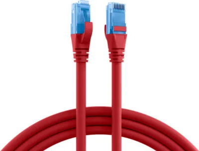 Imagen del producto de EFB Elektronik K8109RT.10, 10 metros, Cat6a, U/UTP (UTP), conectores RJ-45, conectores RJ-45, color rojo
