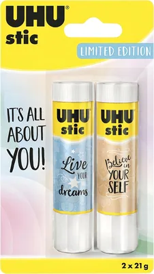 Produktbild von UHU Klebestift Pastell 2x21g Limited Edition Blister