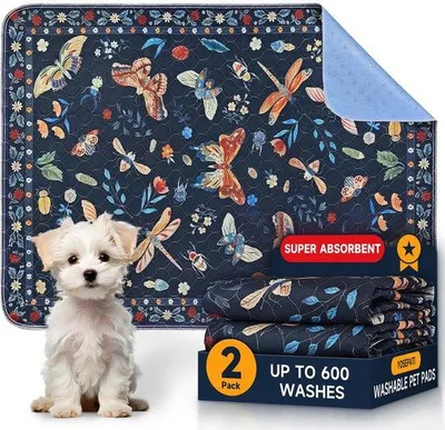 Productafbeelding van 2 Wasbare Plasmatten voor Honden, 60x91cm,Herbruikbare Puppymatten