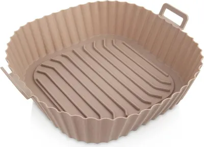 Obrázek produktu pro Silikonová vložka do fritézy, opakovaně použitelná, 22 cm, béžová