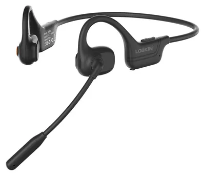 Immagine prodotto di Cuffie Bluetooth con microfono, cuffie aperte, cuffie a conduzione ossea, cuffie Bluetooth wireless con cancellazione del rumore e microfono, colore nero