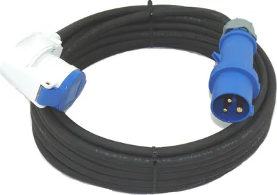 Produktbild von CEE MENNEKES Camping Verlängerung Winkelkupplung 16A H07RN-F 3G1,5 / 3G2,5 5-50m, Querschnitt:3x2.5mm², Länge:45m