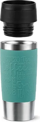 Obrázok produktu pre EMSA Travel Mug Classic , Nerezová oceľ, Modrá, Silikón, Nerezová oceľ, Polypropylén (PP), 36 ml, 8,3 cm, 200 mm