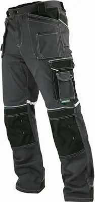 Produktbild von Arbeitshose mit abnehmbarer Taille schwarz-grau S