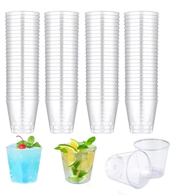 Produktbild von Schnapsgläser aus Kunststoff - 100 Stück - 50 ml - Hart und verdickt - Transparent - Wiederverwendbar