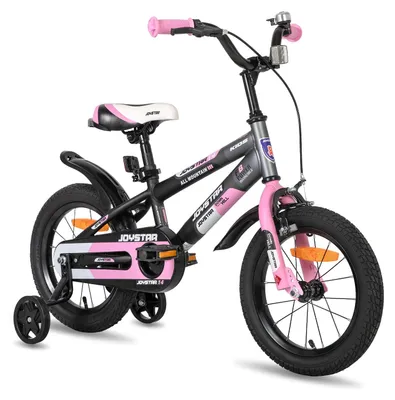 Kinderfahrrad 12 Zoll mit Stützrädern, Rosa, für 2-4 Jahre