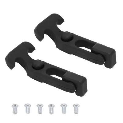 Image de 2 pièces de fermeture de capot en caoutchouc Poignée en T Bobine élastique Tirette flexible avec vis pour boîte à outils