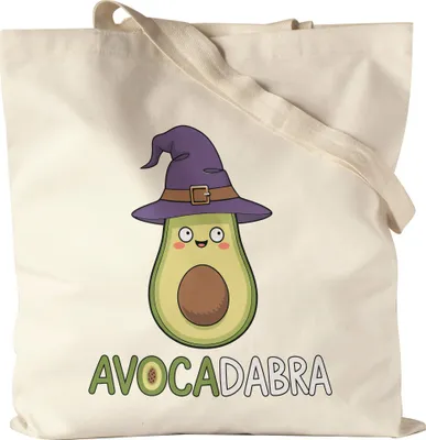 Produktbild von Avocadabra Lustiges Avocado-Hexenmotive Jutebeutel Geschenkidee witziges Design Halloween