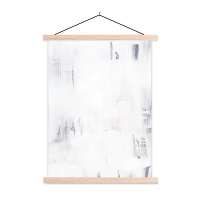 Produktbild von MuchoWow® Textilposter Acrylfarbe - Entwurf 60x80 cm mit holzfarbenen Rahmen - Wandbild
