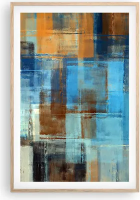 Produktbild von Gerahmtes Poster - Rahmen in heller Eiche - Abstraktion modern - 61x91,5 cm - Wand Bild - Wanddeko - Wandbilder - Wandposter - Bilderrahmen - Bilder - Kunstdruck - Wandbild - P2NPA61x91-3418