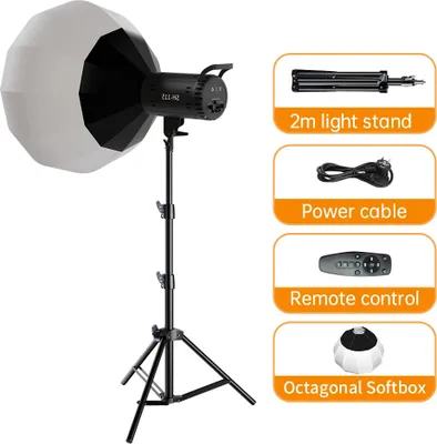 Obrázok produktu pre Fotografické LED video osvetlenie Bowens, dvojfarebné 3200K-5600K, nastavenie jasu 5-100, SH-TYD-175-5