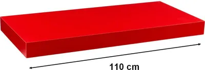 Obrázek produktu pro Stilista Nástěnná police Volato, 110 cm, červená