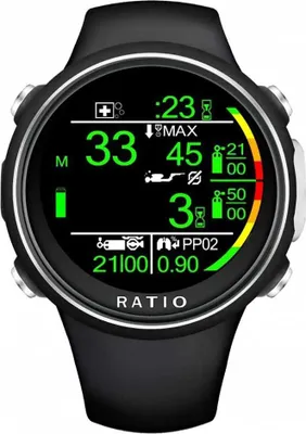 Produktbild von Ratio Idive Color Easy Tauchcomputer Schwarz  Schwarz One Size