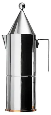Espressomaschine La Conica, 6 Tassen, Edelstahl mit Kupferboden