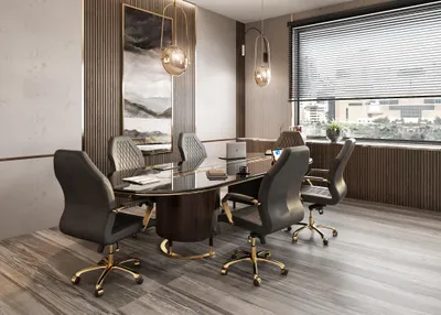 Produktbild von Schreibtisch in Schwarz aus Holz mit modernem Design