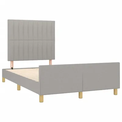 Immagine prodotto di Giroletto senza Materasso Grigio Chiaro 120x190 cm in Tessuto