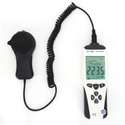 Obrázok produktu pre Digitálny svetelný meter - presné meranie svetla - kompaktný - luxmeter - fotometer - pre profesionálne použitie - prenosný