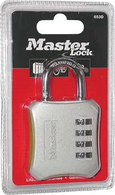 Image de Cadenas 50mm avec combinaison personnalisable - Master Lock - 653D -