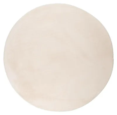 Image de Volero - Tapis Rond à Poils Ras - Cosy Crème - Ø 150cm