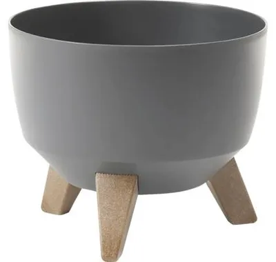 Obrázek produktu pro Žardinka plastová na 3 nožičkách ROMA ECO 4v1 Ø 40 x 21 cm šedá