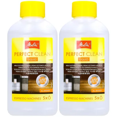 Produktbild von 2x Melitta 202034 Perfect Clean Espresso Machines Milchsystem Reiniger 250ml