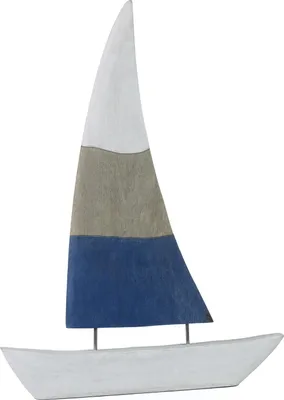 Image de Voilier Atlantic bois de mangue/fer 69,5 cm