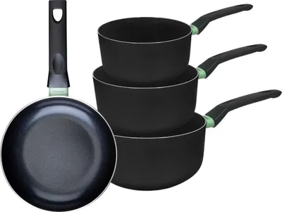 Image de Ensemble de 1 poêle de 20 cm et 3 casseroles 16, 18 et 20 cm Fackelmann Brandao