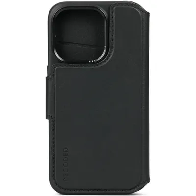 Produktbild von Decoded Leather Detachable Wallet for iPhone 15 Pro Black