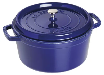 Immagine prodotto di Pentola/Casseruola in ghisa STAUB, rotonda, 28 cm, 6,7 litri, blu scuro