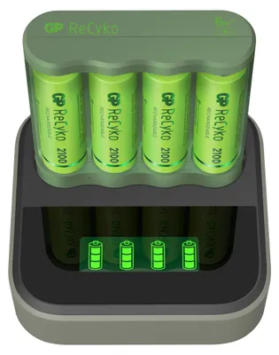 Produktbild von GP ReCyko Everyday Batterieladegerät B421 (USB) + D