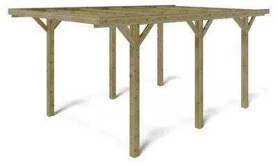 Produktbild von Carport Garagendach 3.04x5.12 m - 15.56 m2