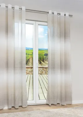 Produktbild von Ösenschal Lysel Merey in den Maßen (B x H): 140cm x 245cm in weiß-beige