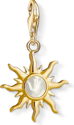 Image de Thomas Sabo 1534-429-14 Charm pendentif soleil avec pierre de nacre ton or