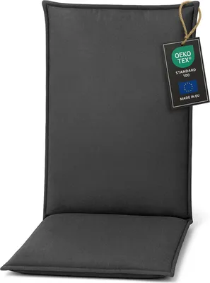 Obrázek produktu pro Pillows24 Polštář pro venkovní židle -120x50x8 cm / Grafitová - Polštář, sedák na židli, sedák na zahradní nábytek, zahradní židle