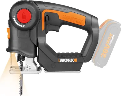 Produktbild von WORX WX550.9, Oberer Griff, Schwarz, Orange, Gebürstet, 3000 SPM, 10 cm, 7,6 cm