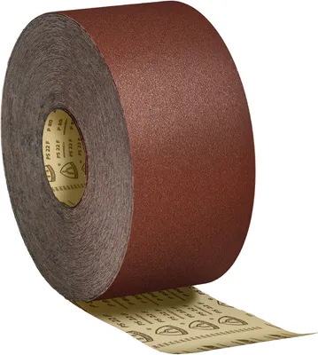 Image de Rouleau de papier abrasif PS 22 F ACT 115mm K.120 pour bois/peinture Corindon KLINGSPOR
