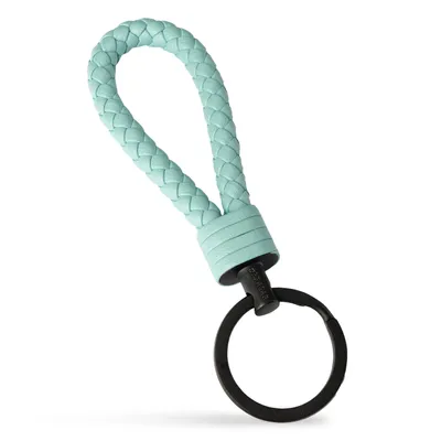 Obrázek produktu pro SERASAR | Pánská Kožená Klíčenka Dámská Kožená Klíčenka [Strong] z Stainless Steel | Barva: Tyrkysový | Délka: 16cm