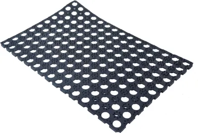 Produktbild von Aqbau® Ringgummimatte Gummimatte Wabenmatte Fußabtreter Fußmatte Bodenmatte 40x60 cm