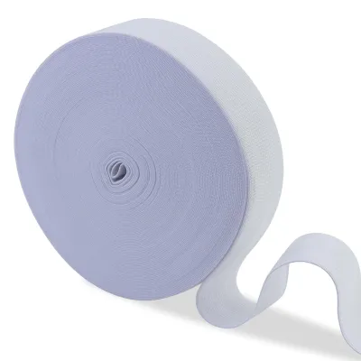Elastikband weiß 40 mm x 20 m, elastisches Gummiband für Nähprojekte